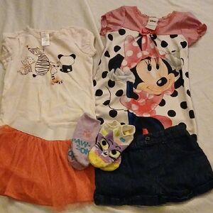 Minnie Mouse Polka Dot Dress and Tutu Set